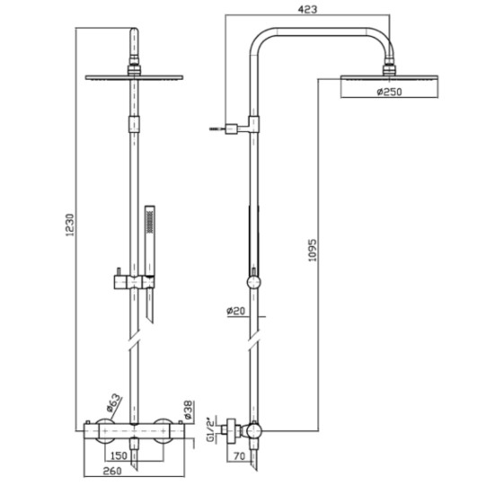Zucchetti Pan S Shower Column 2
