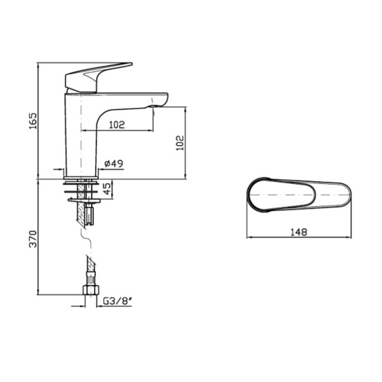 Zucchetti Rivo Basin Mixer 2