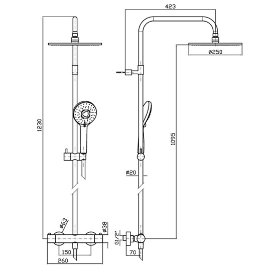 Zucchetti Shower Column 2